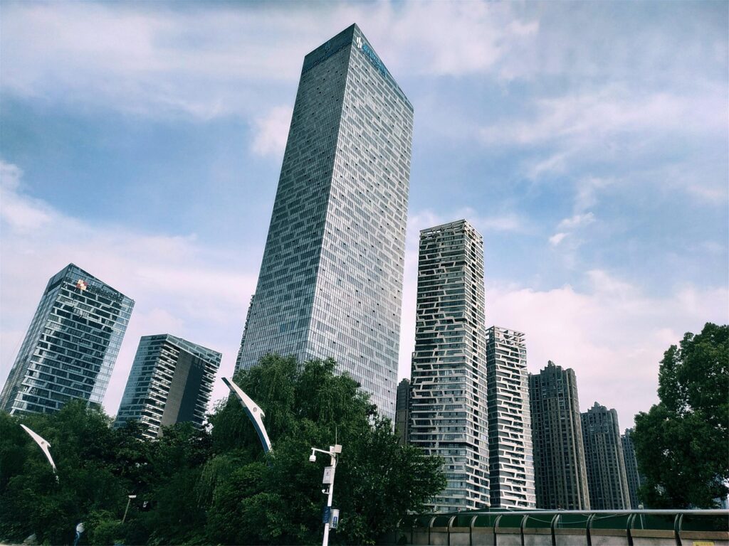 hefei, sky, building, green, city, living foods, nature, extend, develop, prosperity, heifei city